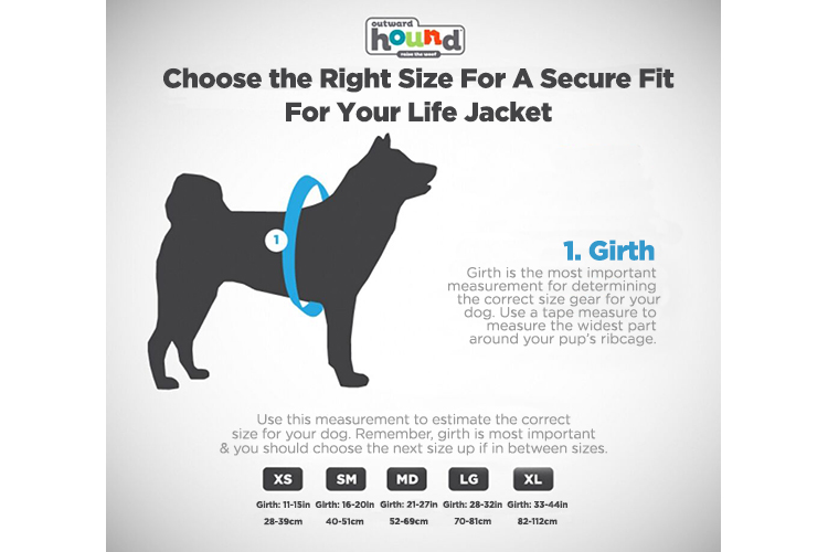 Dog Life Vest Size Chart