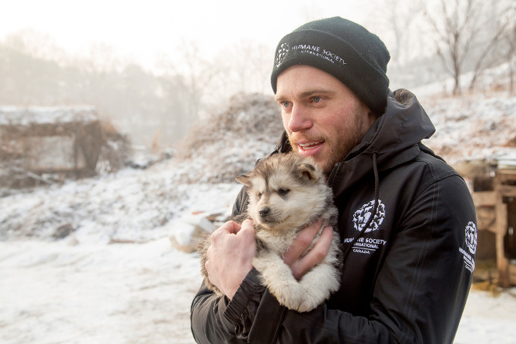 Gus Kenworthy and Beemo