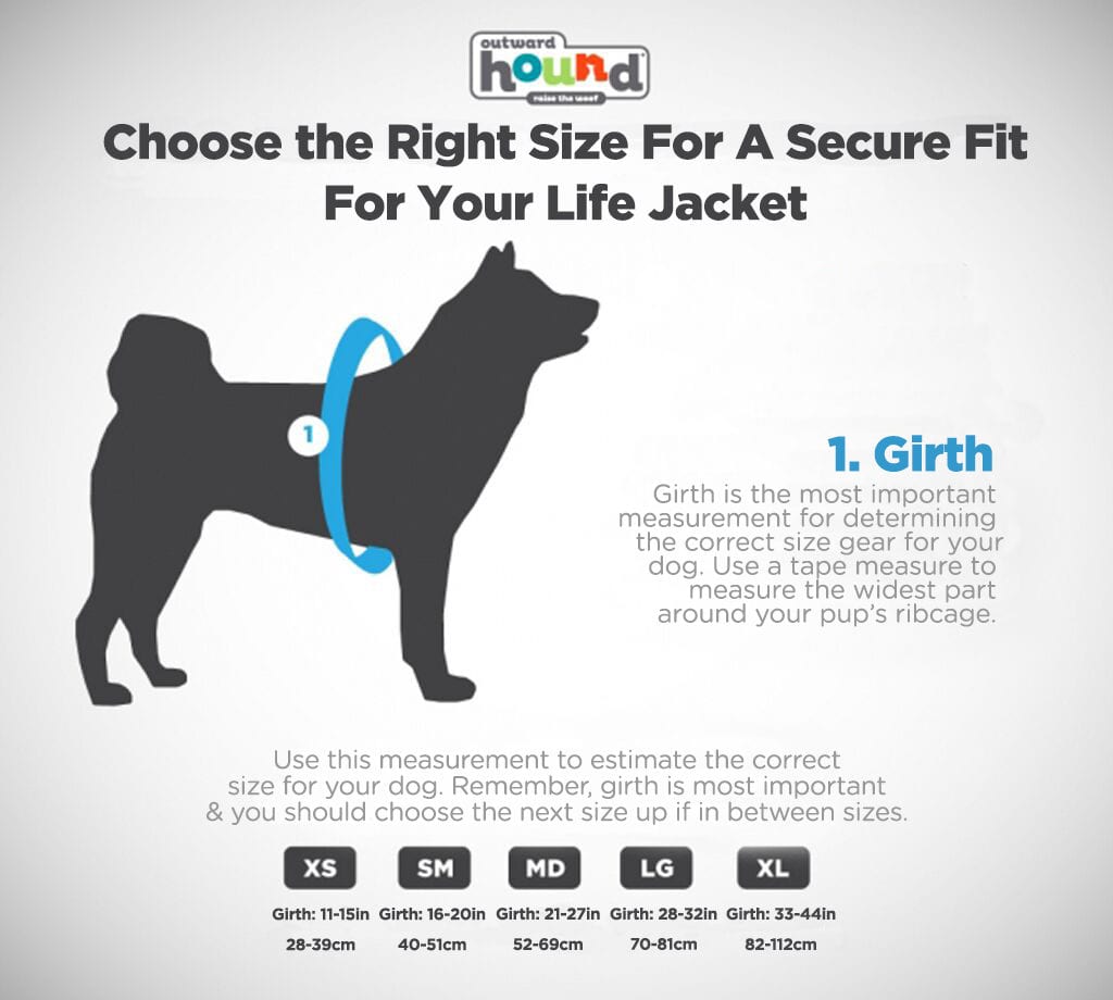dog life jacket size guide