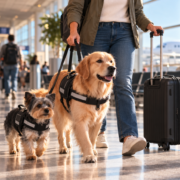 Traveling with service animals in airports