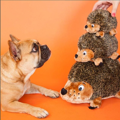 Hedgehog squeaky outlet toy