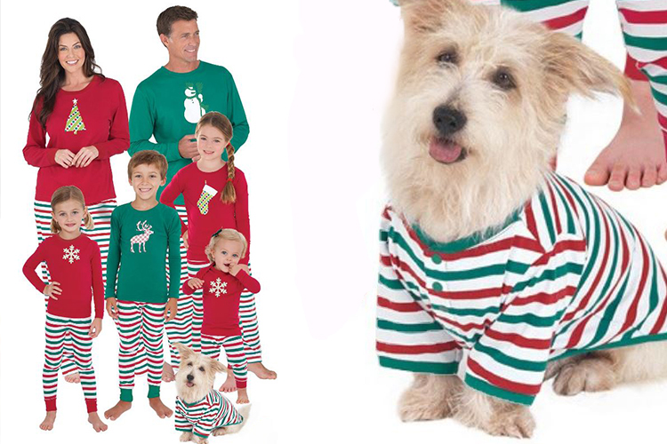 matching christmas pajamas for dogs