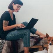 working from home with pets