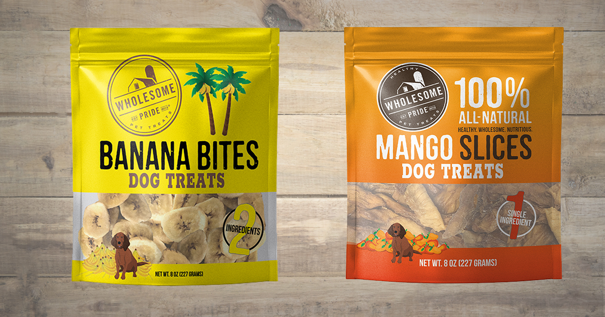 banana bite dog treats