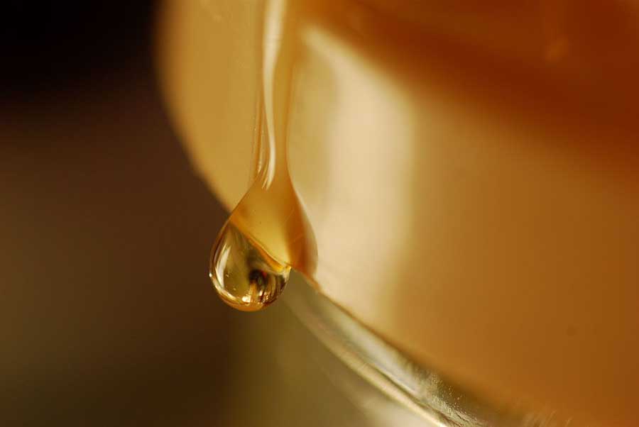 a drop of honey